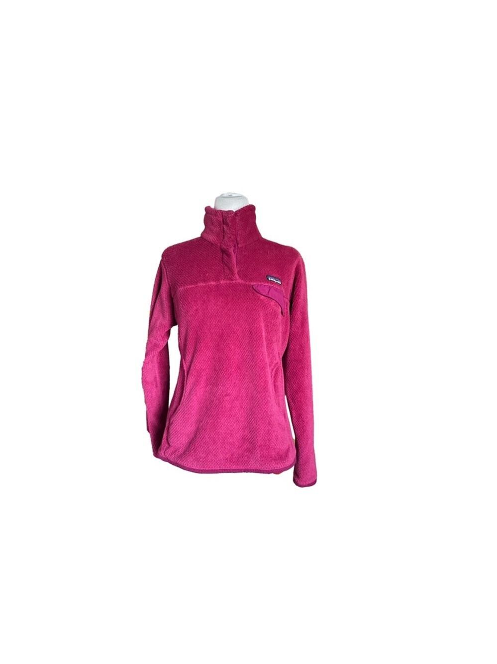 Women's Patagonia Fleece Pullover Pink Size M - Picture 2 of 5